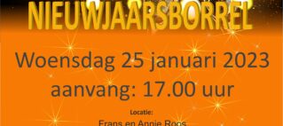 Nieuwjaarsborrel 25 januari 2023 Nieuwjaarsborrel 25 januari 2023