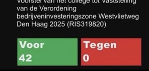 Positieve update over de BIZ-verordening Westvlietweg!